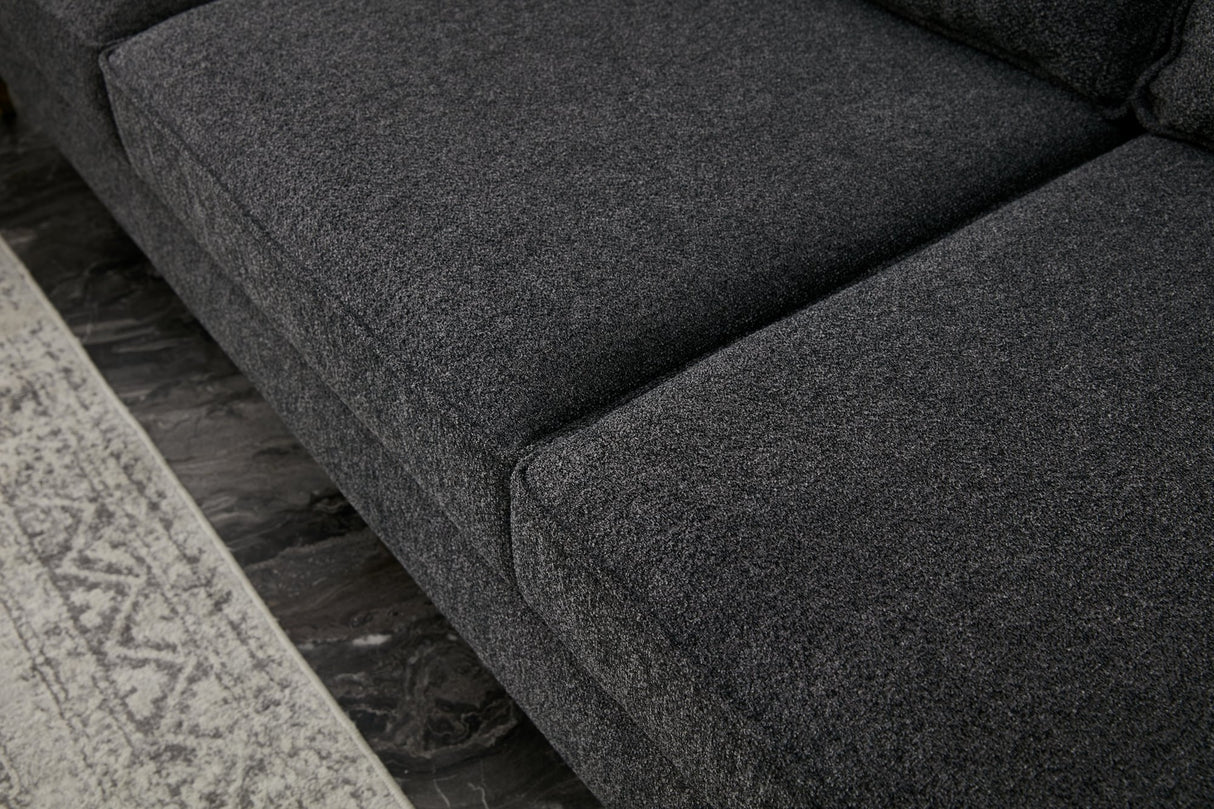 Corner sofa berlin anthracite gold