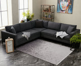 Corner sofa berlin anthracite black