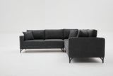 Corner sofa berlin anthracite black