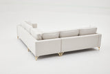 Corner sofa berlin crème gold