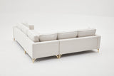 Corner sofa berlin crème gold