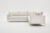 Corner sofa berlin crème gold