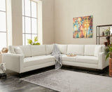 Corner sofa berlin cream black