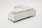 Corner sofa berlin cream black