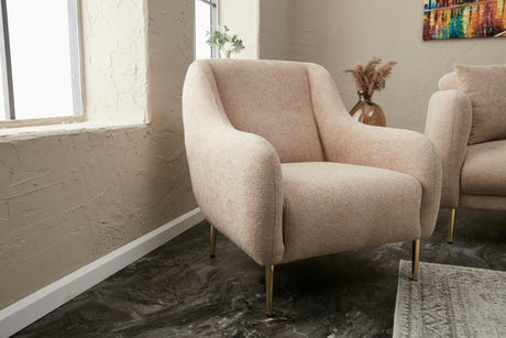 Armchair simena beige gold