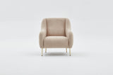 Armchair simena beige gold