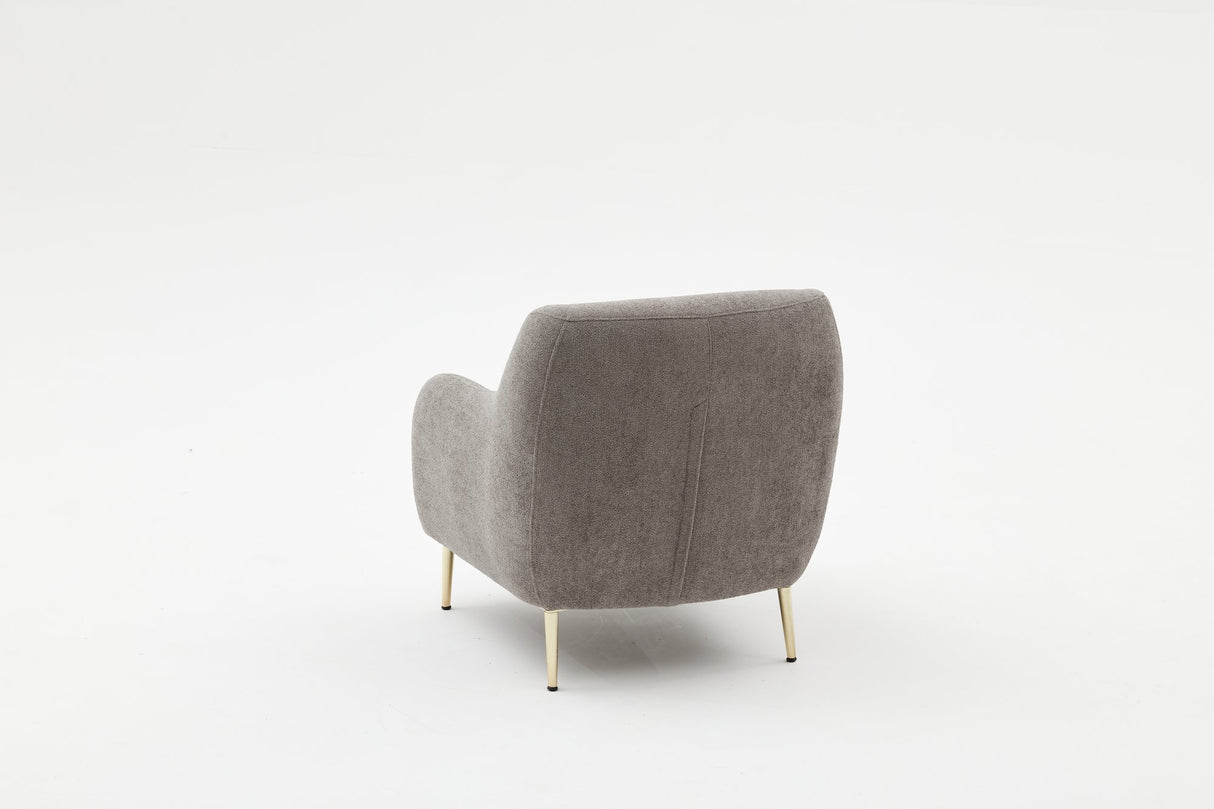 Armchair simena gray gold