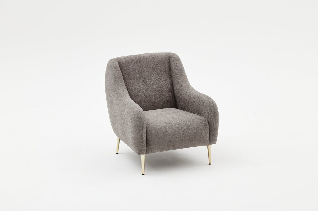 Armchair simena gray gold