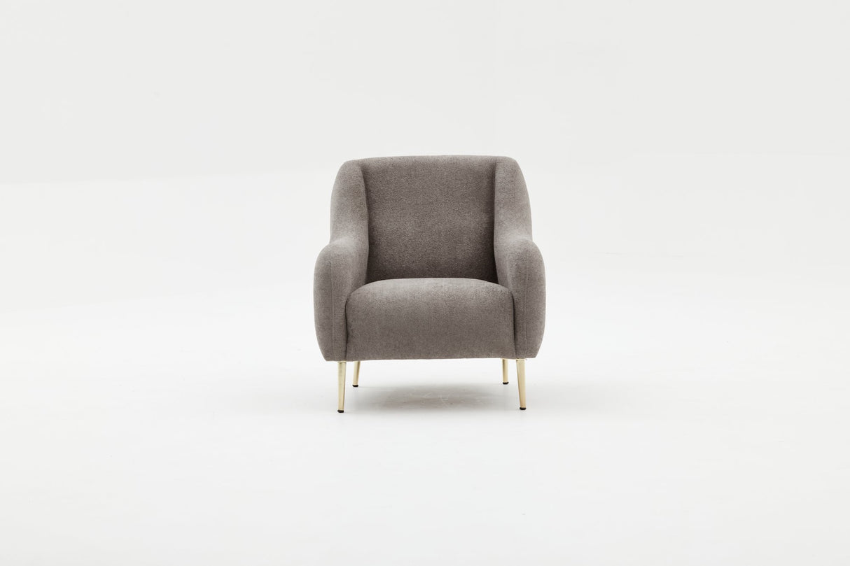 Armchair simena gray gold