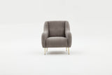 Armchair simena gray gold