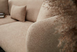 Corner sofa with sleeping function on the left Simena Beige - Golden Poot