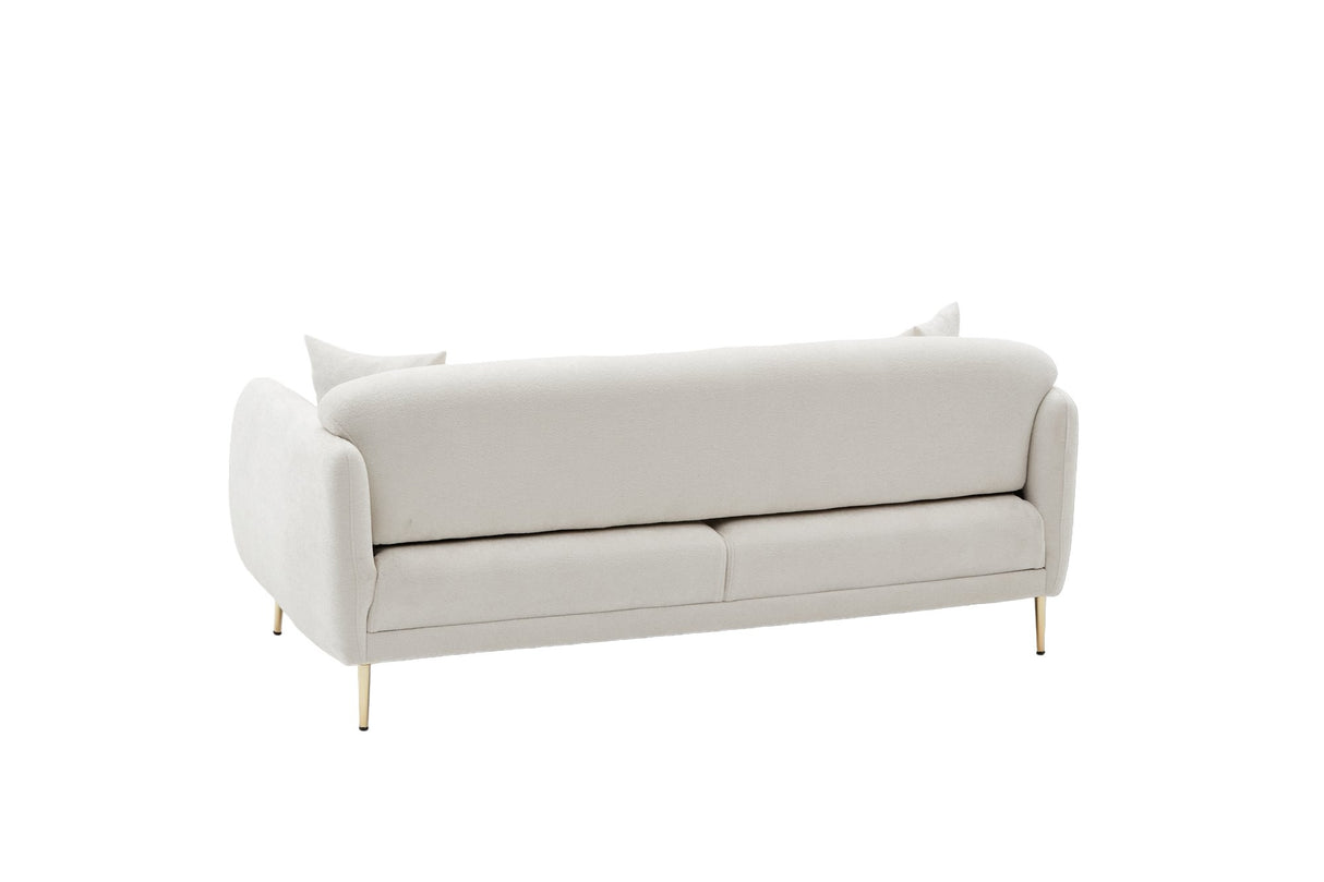 3-seater sofa bed Simena cream gold