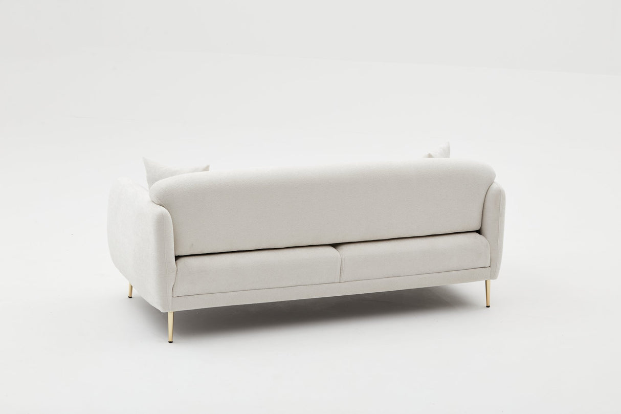 3-seater sofa bed Simena cream gold