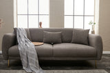 3-seater sofa bed Simena gray gold