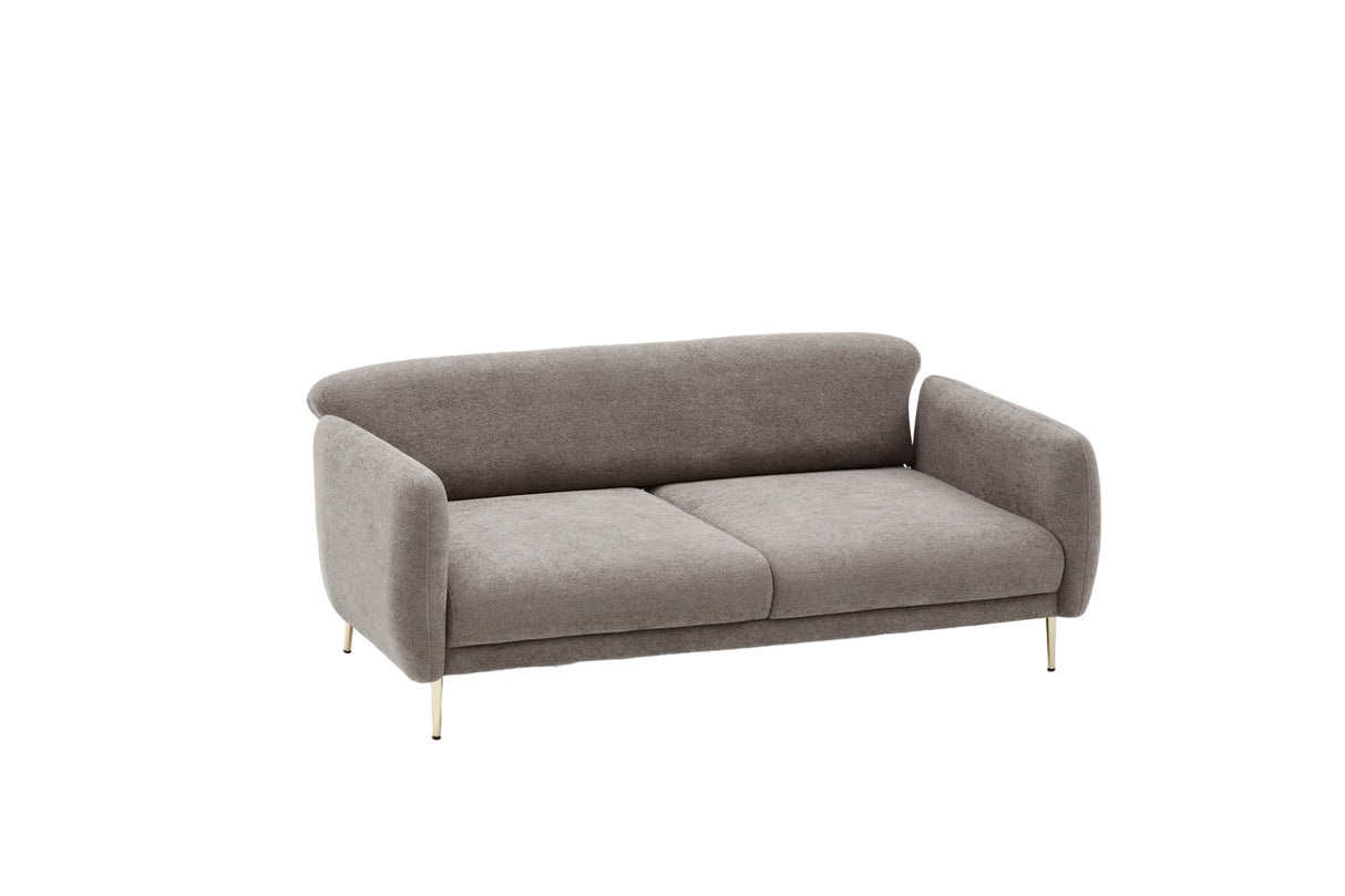 3-seater sofa bed Simena gray gold