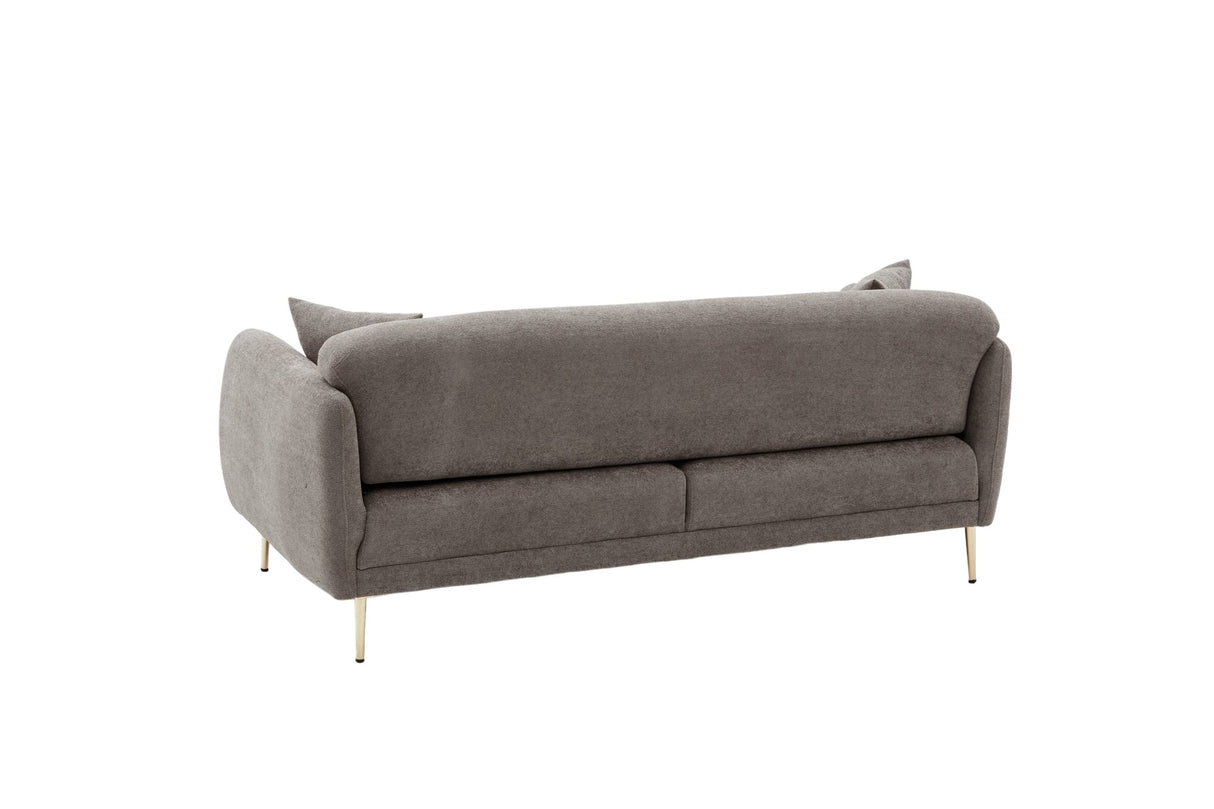 3-seater sofa bed Simena gray gold