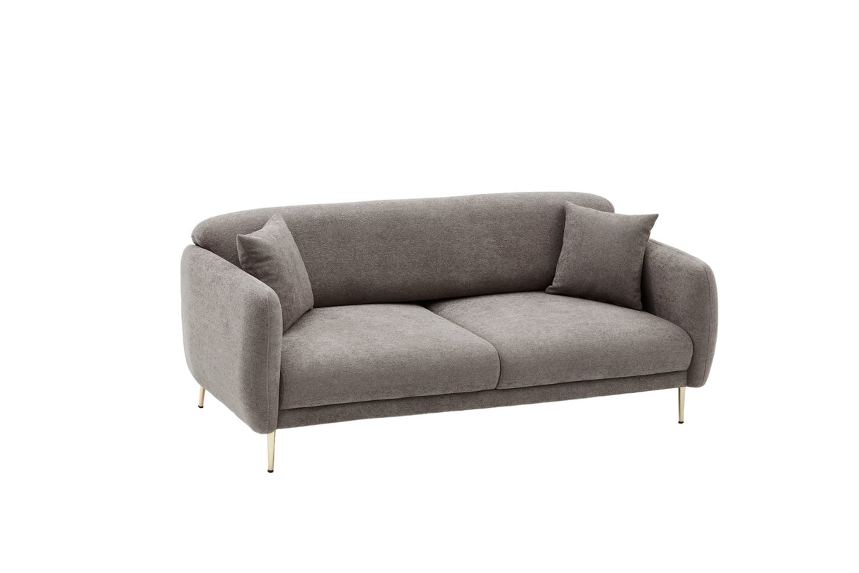 3-seater sofa bed Simena gray gold