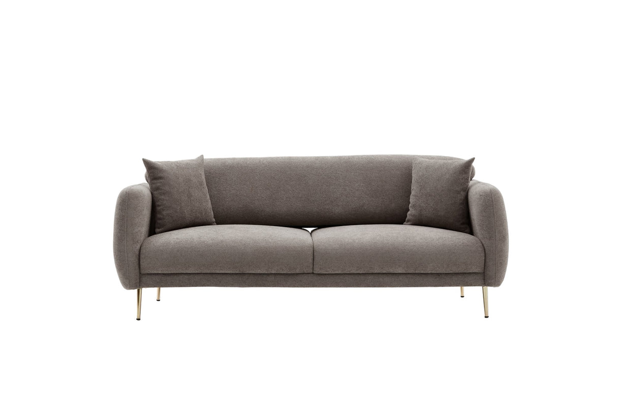 3-seater sofa bed Simena gray gold