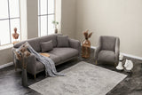 3-seater sofa bed Simena gray gold