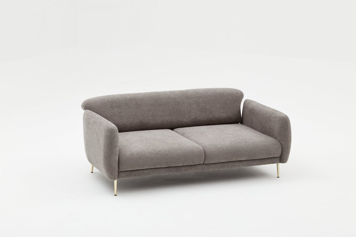 3-seater sofa bed Simena gray gold