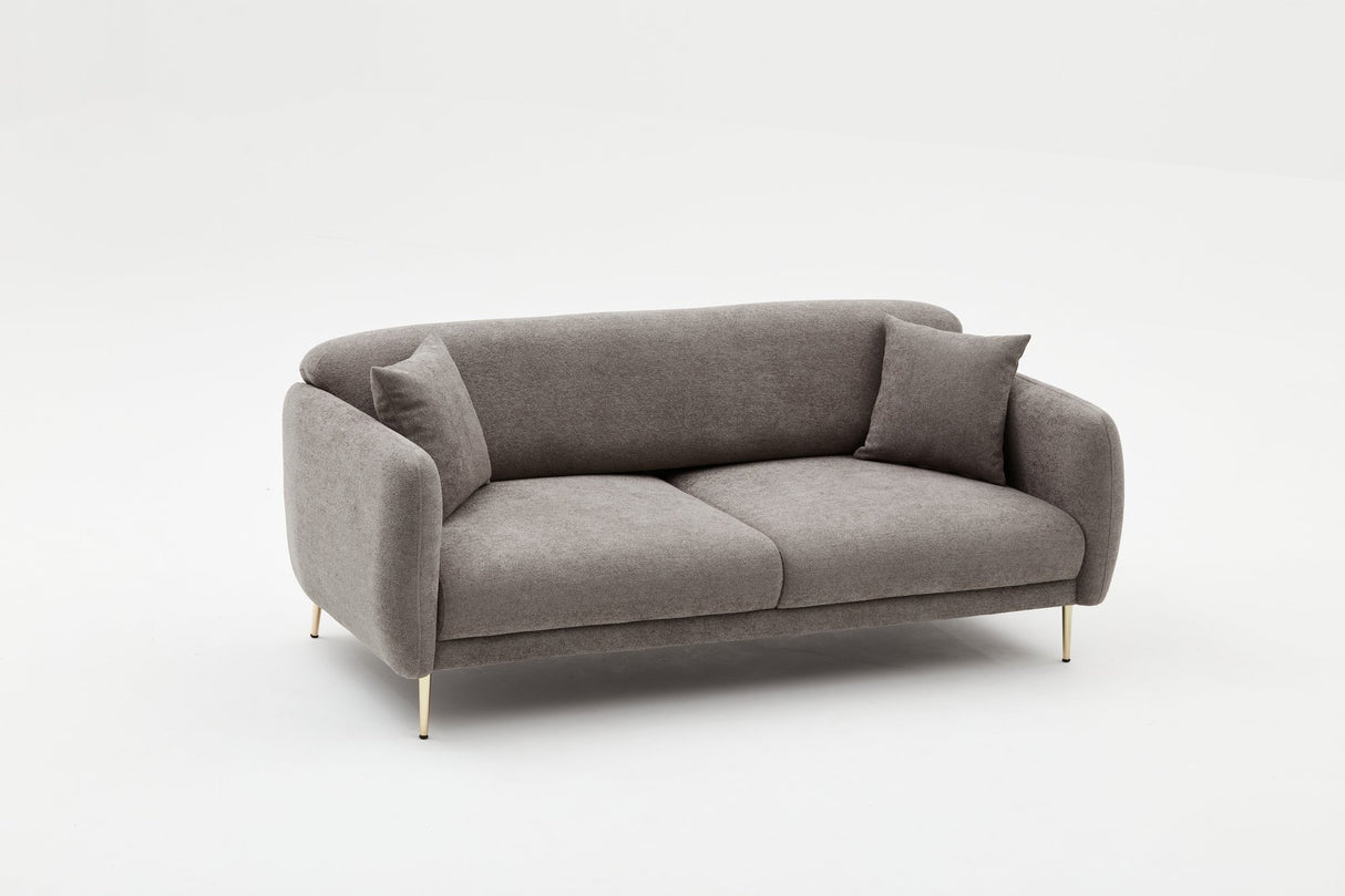 3-seater sofa bed Simena gray gold