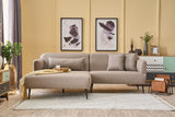 Corner sofa Left Revos Brown