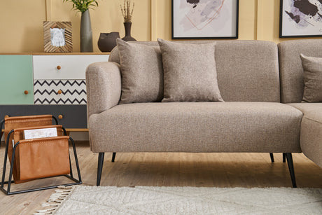 Corner sofa on the right Revos Brown