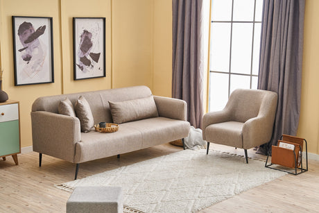 3-seater sofa revos brown