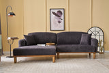 Corner sofa left rens anthracite