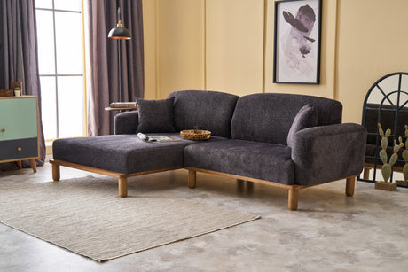 Corner sofa left rens anthracite