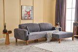 Corner sofa on the right rens gray