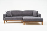 Corner sofa on the right rens gray