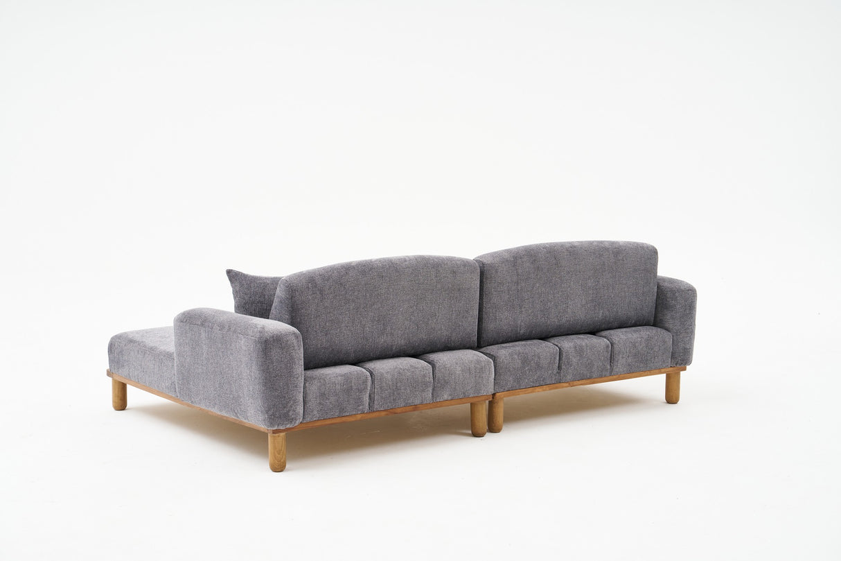 Corner sofa on the right rens gray