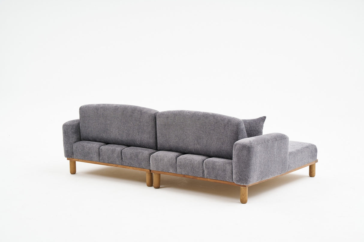 Corner sofa left rens gray