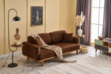 3-seater sofa rens brown copper colored