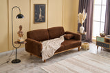 3-seater sofa rens brown copper colored