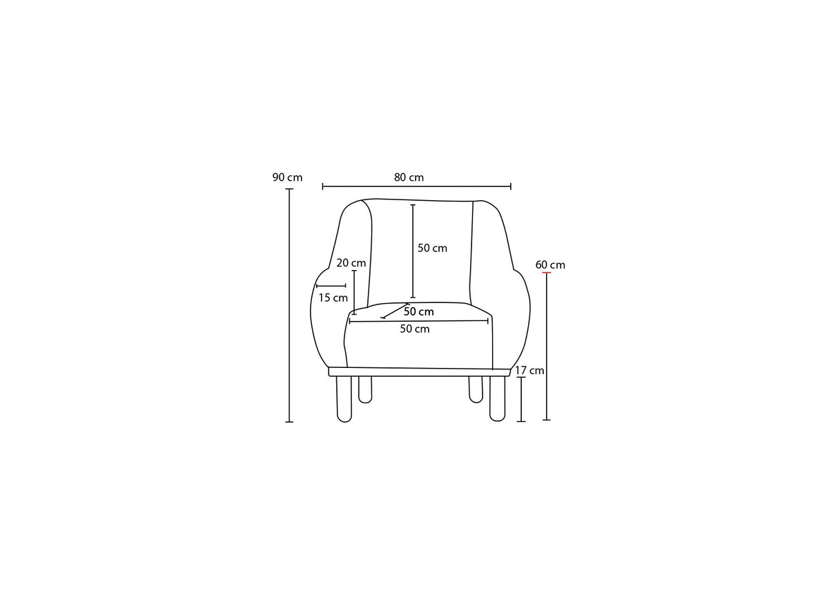 Armchair rens anthracite