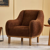 Armchair rens brown copper -colored