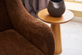 Armchair rens brown copper -colored