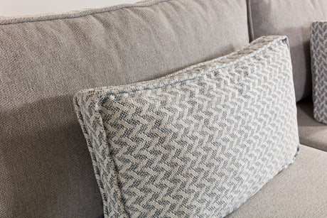 Corner sofa with sleep function on the right matris gray