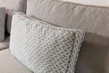 Corner sofa with sleeping function on the left matris gray