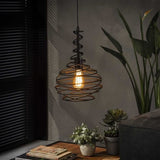 Hanglamp Kelsey DH Interior Zwart LxBxH 47x28x28 Zwart Sfeerfoto schuin vooraanzicht