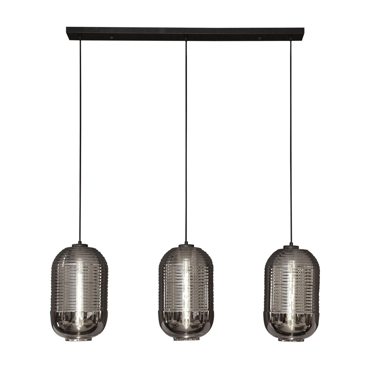 Industrial hanging lamp James 3-light tub
