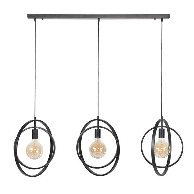 Hanglamp Otan DH Interior Charcoal LxBxH 129x46x11 Metaal Witfoto vooraanzicht