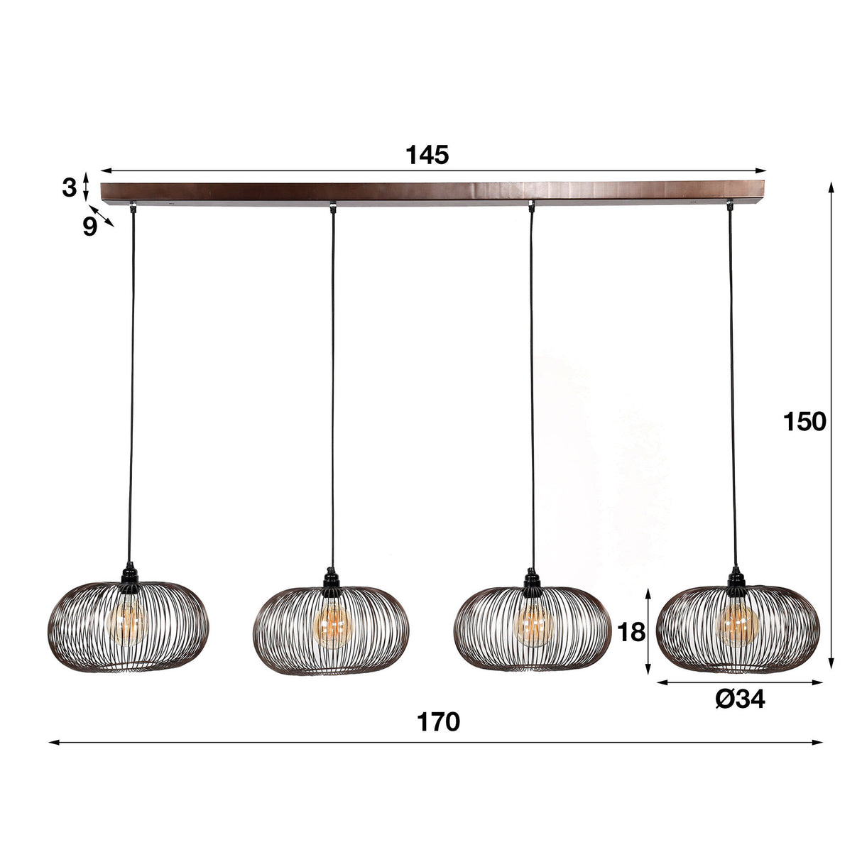 Hanging lamp Jill