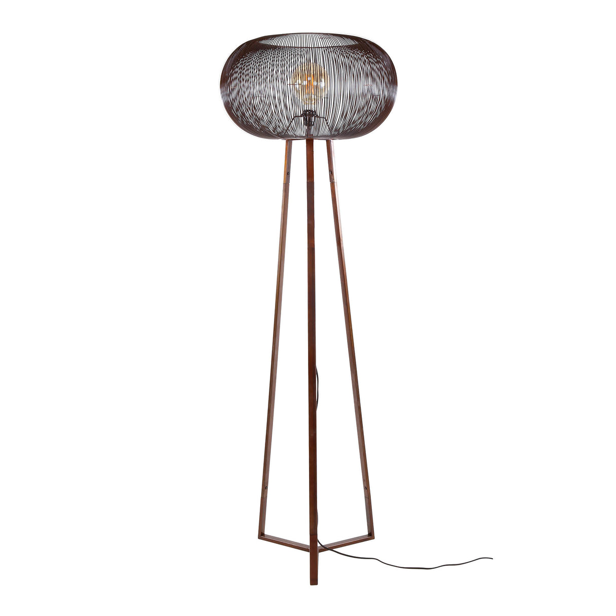 Floor lamp Jill 3-leg copper Ø55 cm