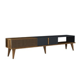 TV Furniture Milan Alt Walnut Anthracite Melamine 180x40x35 cm