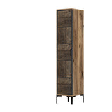 Wardrobe Kumual P Walnut Anthracite Melamine 40x47.5x201.4 cm