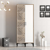 Wardrobe Kumsal PS Walnut White Melamine 80x47.5x201.4 cm