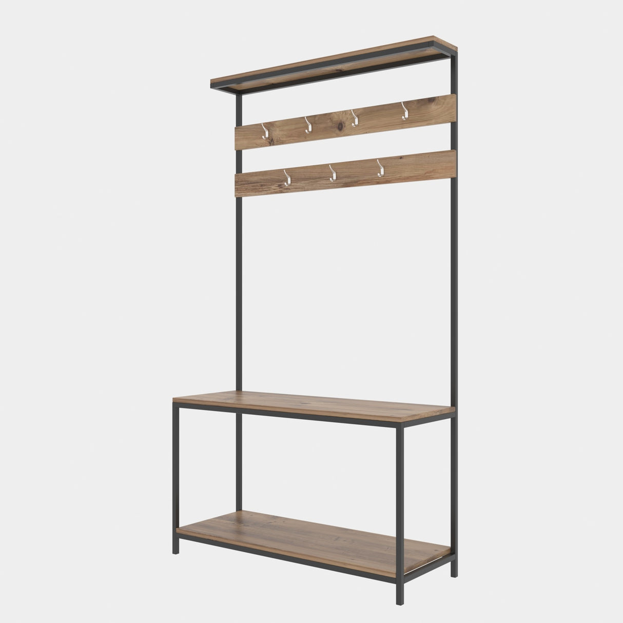 Wardrobe Furniture Coat Rack Natural Gorne 